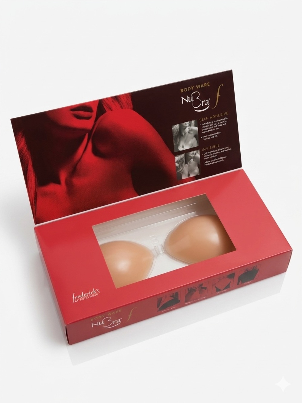 Fredrick's Of Hollywood Nu Bra Size B Nude Self Adhesive Invisible Bra